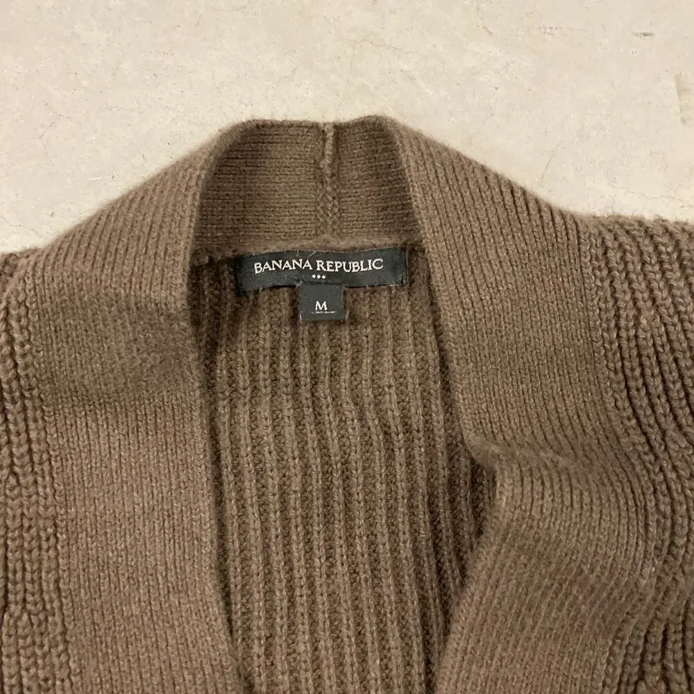 Vintage Y2K brown banana republic ribbed button up cardigan grandpa sweater